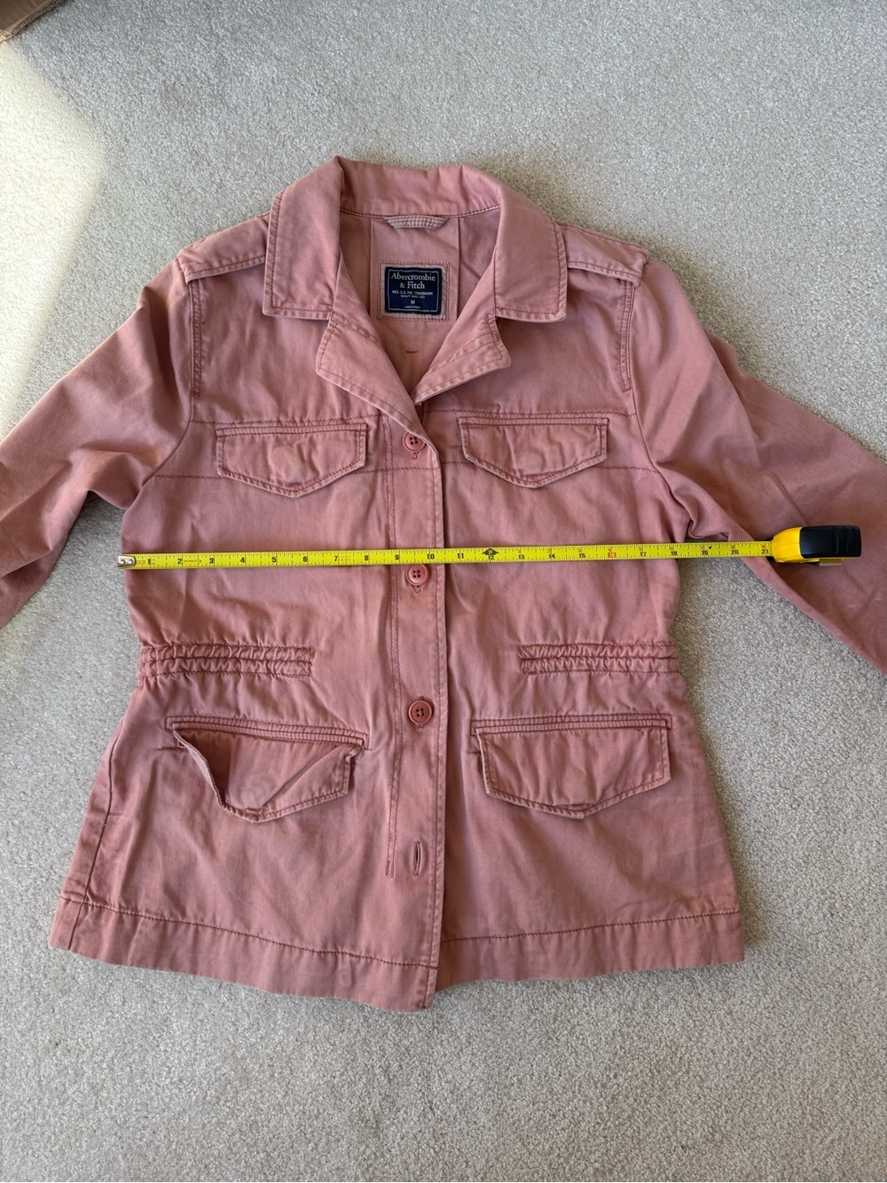 Abercrombie & Fitch Women's Dusty Rose Utility Jacket